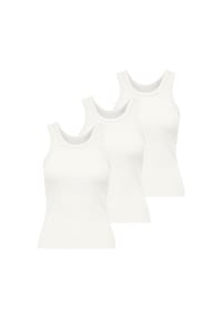 ONLY® - Damen Tank-Top 3er Pack - ONLVAL LIFE TANKTOP, Baumwolle, Rundhals, Slim Fit - 2xSchwarz/Weiß