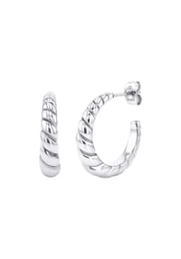 TOM TAILOR WOMEN - Damen Creolen, Edelstahl - SILBER