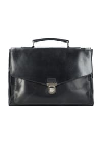 LEONHARD HEYDEN Roma - Roma Aktentasche Leder 39 cm Laptopfach - schwarz
