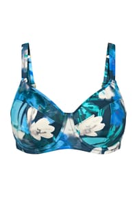 TRIUMPH - Bügel-Bikini-Top Summer Fleur - TURQUOISE - DARK COMBINATION