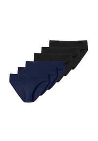 SCHIESSER - Damen Slips 6er Pack - Jazz-Pants, Cotton Essentials, Basic, Stretch - Nude