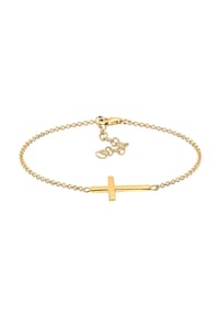 elli. - Armband Symbol Religion Kreuz Filigran Trend 925 Silber - Gold