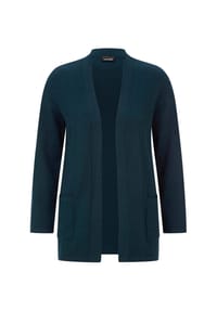 GOLDNER - Kurzgröße:  Elegante Strickjacke mit Kaschmir - beere