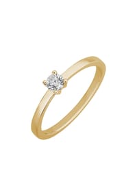 LYOMI - Ring 585/- Gold 1 Diamant Lab Grown 0,20ct. - gelb