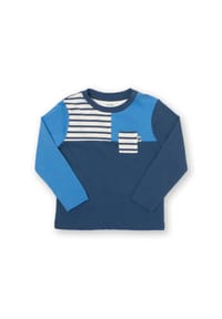 KITE - Kinder Colour Block Shirt Bio-Baumwolle - blau