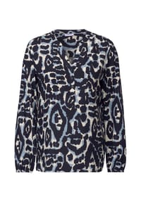 CECIL - Tunika, Split-Neck, für Damen - 36831 DARK BLUE