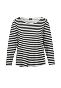 VIA APPIA -DUE- - Shirt - schwarz / ecru