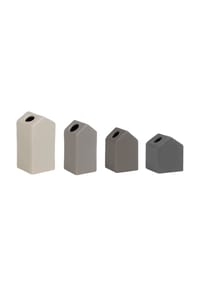 räder - Gartenhäuschen, 4er-Set - WEISS