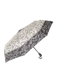 doppler® - Fiber Taschenschirm "Magic", Automatic, für Damen - SCHWARZ/WEISS