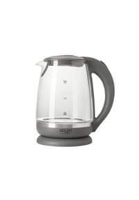 COFI - AD 1286 Wasserkocher 2,0 L - 2200 W, LED, Glasgehäuse, 360° drehbarer - Grau 24 × 21 × 17cm