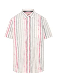 GLOBETROTTER - Freizeithemd, Kurzarm, Kent-Kragen, für Herren - RED/BEIGE/WHITE