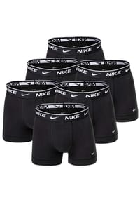NIKE - Everyday Cotton Stretch Trunks, 6er Pack - Blau/Schwarz