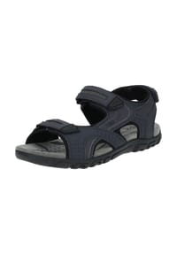 GEOX - Lederimitat Wanderschuhe - Navy/Grau