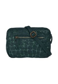 Samantha Look - Umhängetasche Echt Leder, Made In Italy - blau