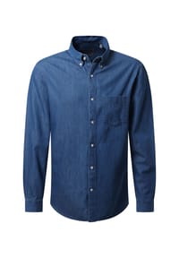 pierre cardin - Hemd mit Button-Down-Kragen - Copen Blue