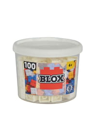Simba - Klemmbausteine Blox 100 Weiße 4er Steine in Dose, 100 Stück - 