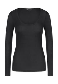 Triumph - Beauty Layers Loungewear-Oberteil, U-Ausschnitt, für Damen - 0004 BLACK