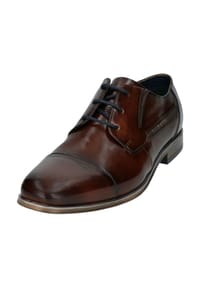 bugatti - Halbschuhe, Leder, Ziernähte, für Herren - 6000 BROWN