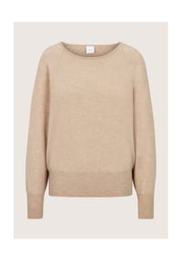 MADELEINE - Kaschmirpullover mit Fledermausärmeln - beige / melange