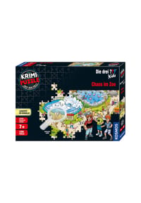 KOSMOS - Die drei ??? Kids Krimi-Puzzle "Chaos im Zoo" - 