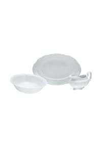 CreaTable Maria Theresia Weiss Servier Set 3-tlg - Maria Theresia - Weiss