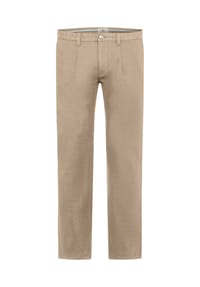 redpoint - Regular Fit Baumwolle-Leinen Chino mit Stretch JASPER - beige