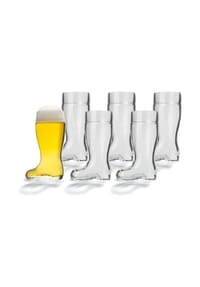 Stölzle Lausitz Biergläser Stiefel 500 ml 6er Set transparent - STIEFEL - transparent