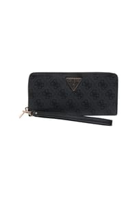 GUESS LAUREL II - Laurel II SLG Large Zip Around - Geldbörse 12cc 20.5 cm (dark taupe logo) - coal logo
