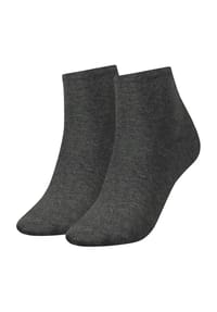 TOMMY HILFIGER - Kurzsocken, 2er-Pack, Stretch, für Damen - grau meliert