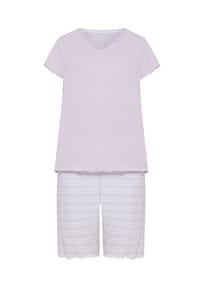 DESIRéE - Capri-Pyjama Petra, V-Ausschnitt, für Damen - 0  HELL LILA