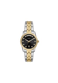 FOSSIL SCARLETTE - Fossil Damenuhr Scarlette mit 3-Zeiger-Werk und Wochentag/Datum aus Bicolor-Edelstahl, ES5458 - Silber