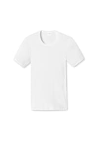 SCHIESSER - Essentials Unterhemd, Rundhals-Ausschnitt, für Herren - 100 WEISS