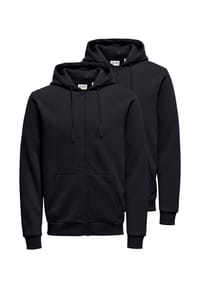 ONLY & SONS - Sweatjacke / Hoodie 2er Pack Ceres - Dunkelblau
