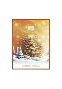 LAUENSTEIN CONFISERIE - Kalender Weihnachtsbaum "Orange" Edelmarzipan 290g - 