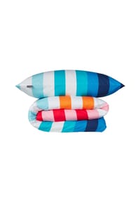 SCHIESSER Bettwäscheset Happy Stripe - Renforcé - 2-teilig - HAPPY STRIPE - Türkis
