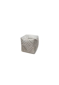 Kayoom - Sitzkissen Spark Pouf 410 45 x 45 cm - elfenbein - gold