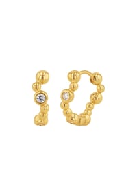 NOELANI - Damen Creolen, 925er Sterling Silber - GOLD