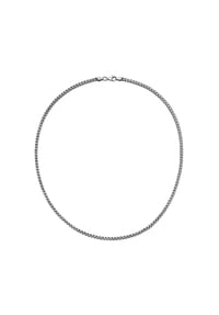SMART JEWEL® - Kette Fantasiekette 4-kant antik, massiv, Silber 925 - silber