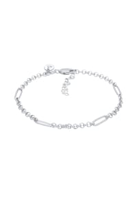 elli. PREMIUM - Armband Figaro Glieder Style Erbskette 925 Silber - Silber