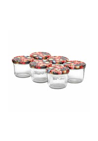 VAN WELL Einmachgläser / Sturzgläser Wildberries 230 ml 6er Set transparent - WILDBERRIES - transparent