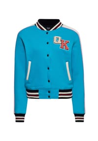 QUEEN KEROSIN - Collegejacke mit großer Rückenstickerei California Beachin' - blau