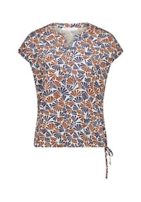 BETTY & CO - T-Shirt, Split-Neck, für Damen - 1807 NATURE/BROWN