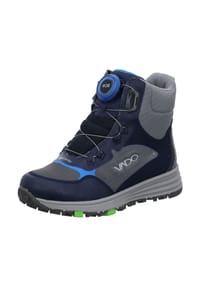 VADO - Lederimitat/Mesh Stiefelette - Dunkelblau