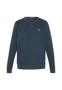 CHIEMSEE - Sweater im Basic-Look mit Logo-Motiv - 17-4402M Neutral Gray Melange