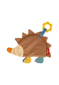sigikid® - Knistertuch Igel Knistertücher ,  für Babys und Kleinkinder - braun