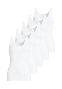 -con-ta- - Unterhemd / Top 5er Pack Basic - Weiß