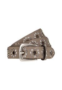 B.BELT - Nietengürtel Leder - black