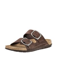 ROHDE - Nubukleder Pantoletten - Camel