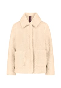 CARTOON - Plüschjacke mit Kragen - Beige