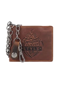 GREEN BURRY - Racing Collection Racing Collection Dallas Geldbörse RFID Leder 12,5 cm - braun